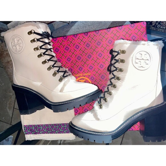 Tory Birch Miller 95 mm Shearling Lug Sole Bootie 9.5M - Picture 2 of 4